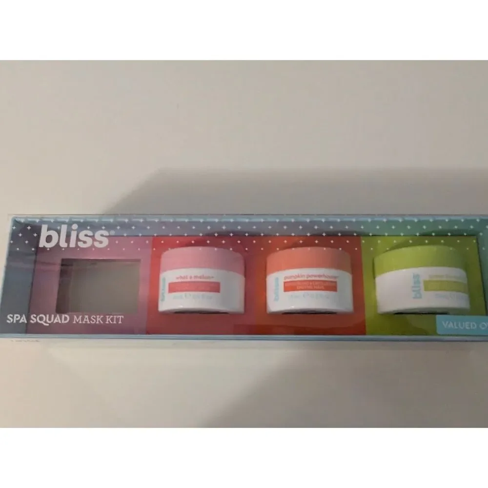 3 New Bliss Spa Squad Masks Bundle Set (Box not included)